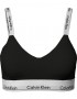 Γυναικείο Μπουστάκι για μεγάλο στήθος Calvin Klein  000QF7060E-UB1 Light Lined Bralette FULL CUP, ΜΑΥΡΟ